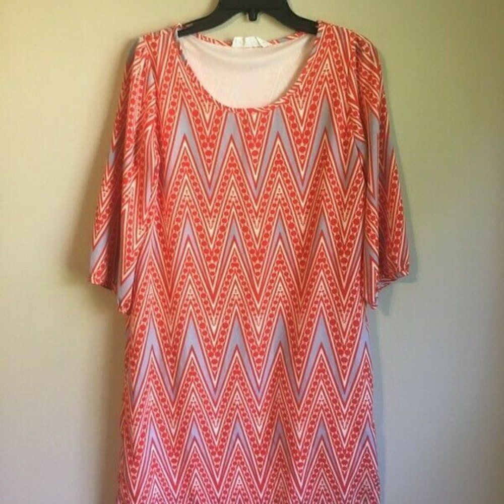 Peach love cream small orange dress